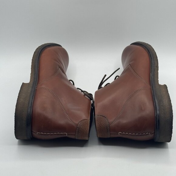 Johnston & Murphy Mens 13 M Copeland Brown Leather Chukka Booties 25-2022 - Picture 8 of 16